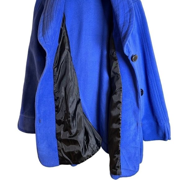 BOB Mackie's Women's Twisted Spangle Front Fleece Jacket w/Shawl Collar Size1X - Picture 10 of 12